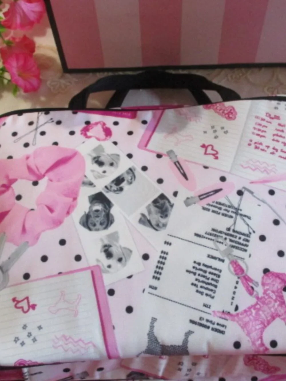 VS PINK TRAVEL TOILETRY BAG (Pink Tulip Iconic Makeup) NWT